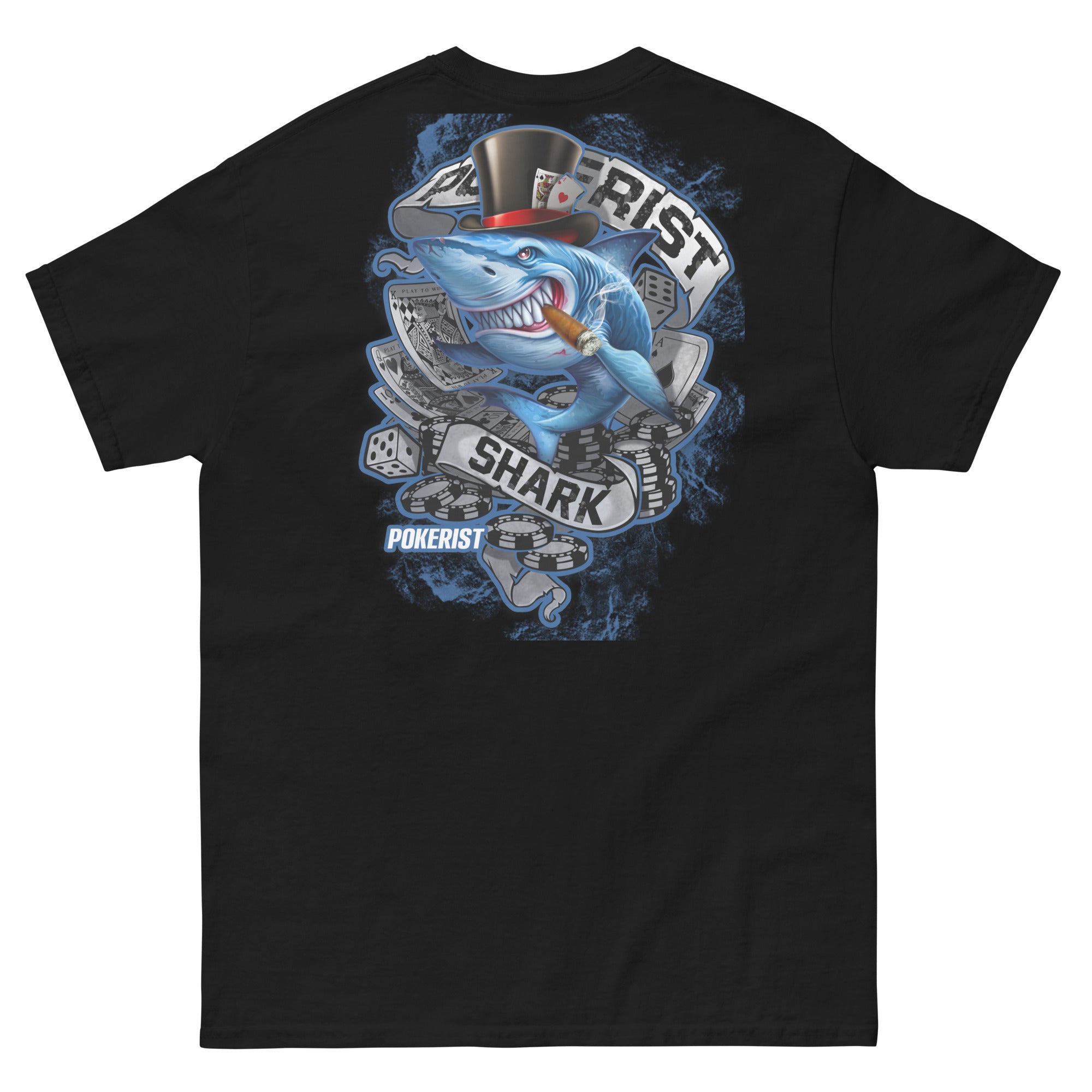 Pokerist Shark Back - Men's classic tee - Pokerist