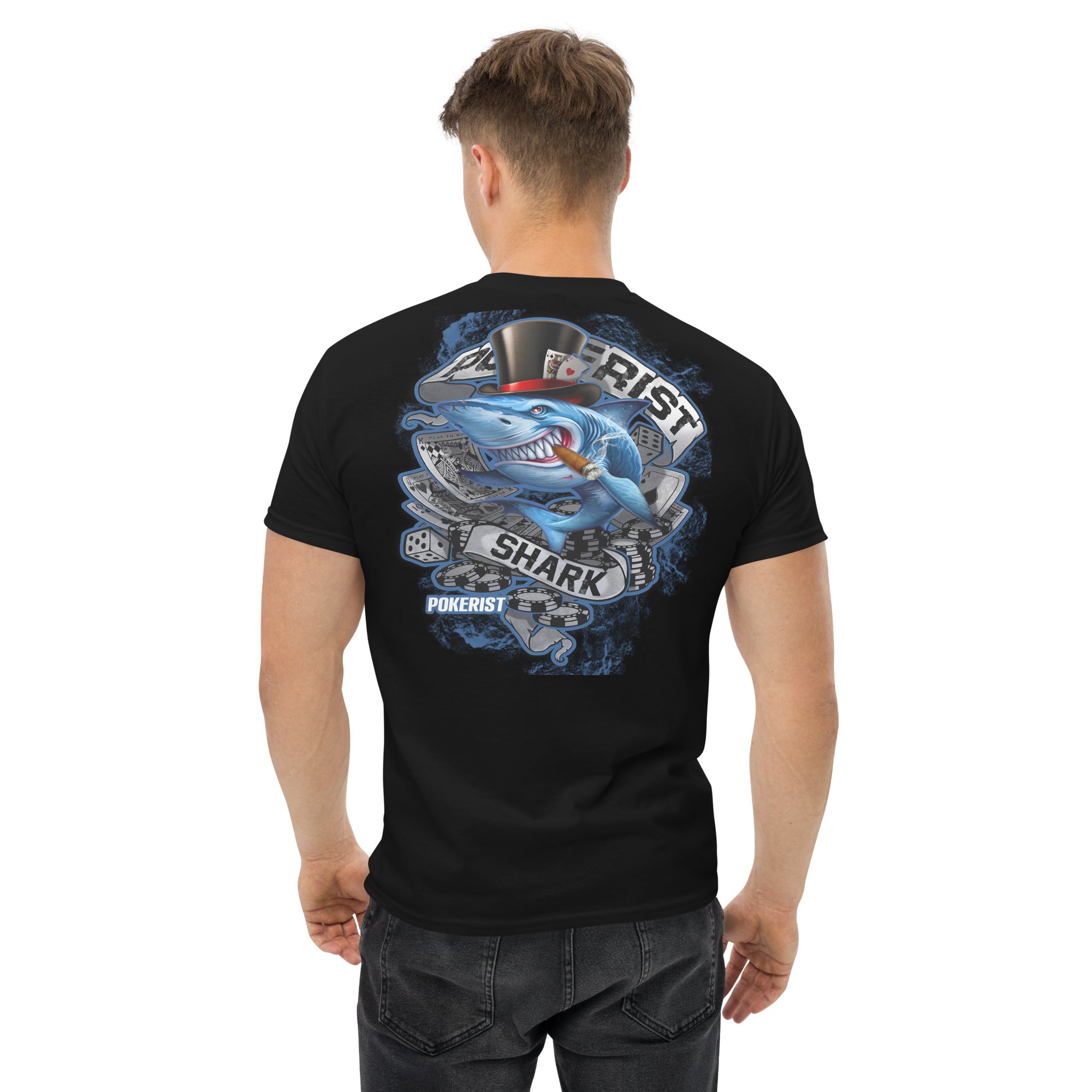 Pokerist Shark Back - Men's classic tee - Pokerist