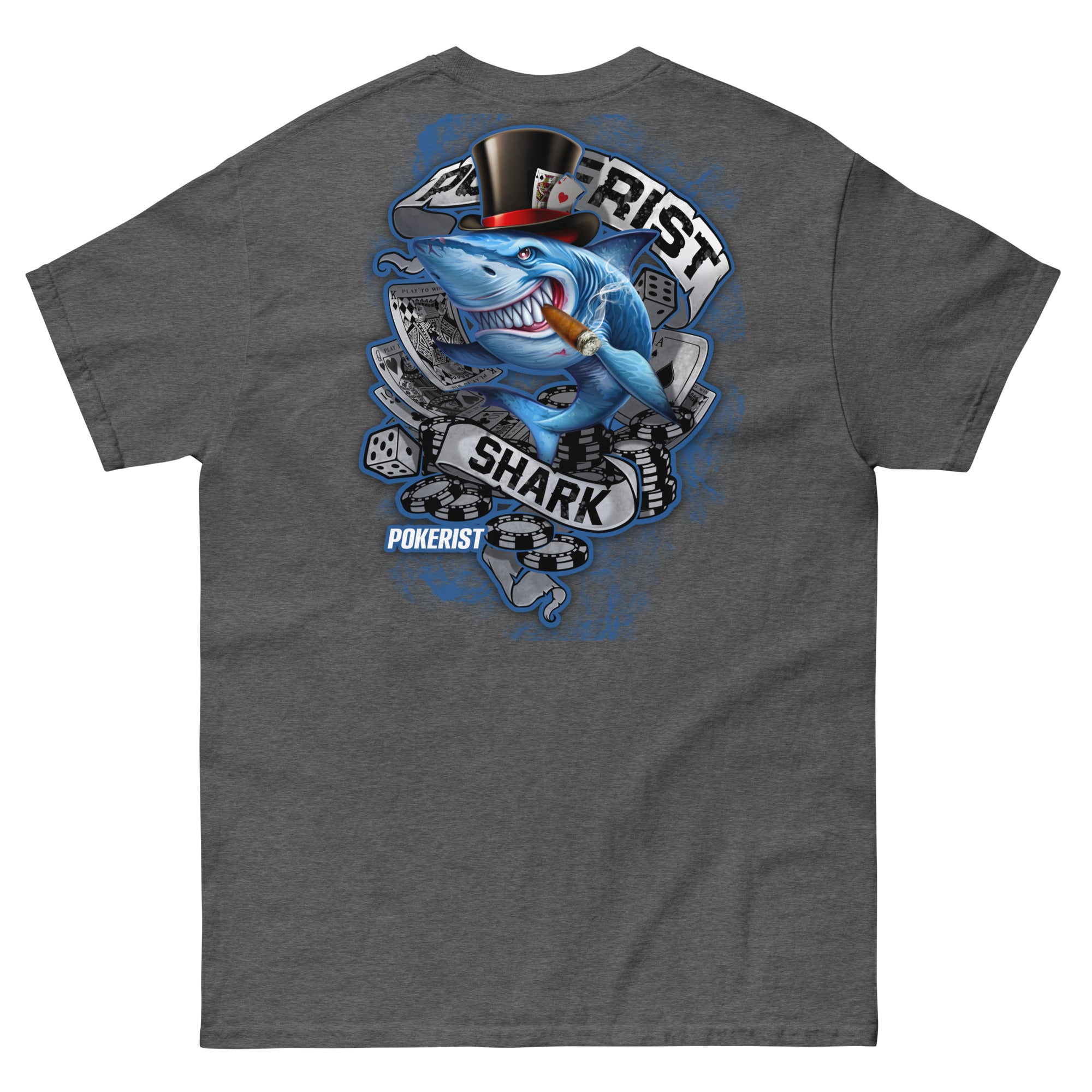 Pokerist Shark Back - Men's classic tee - Pokerist