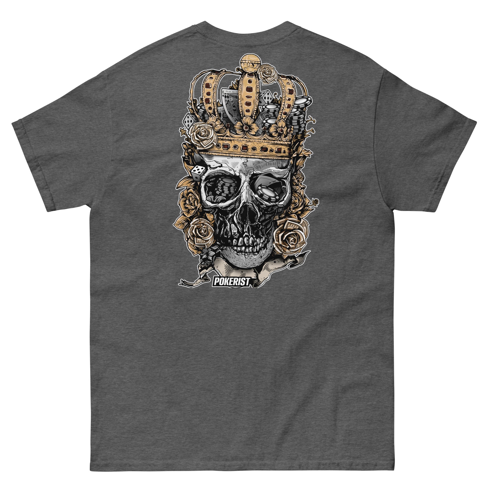 Skull Crown Back - Men's classic tee - Pokerist