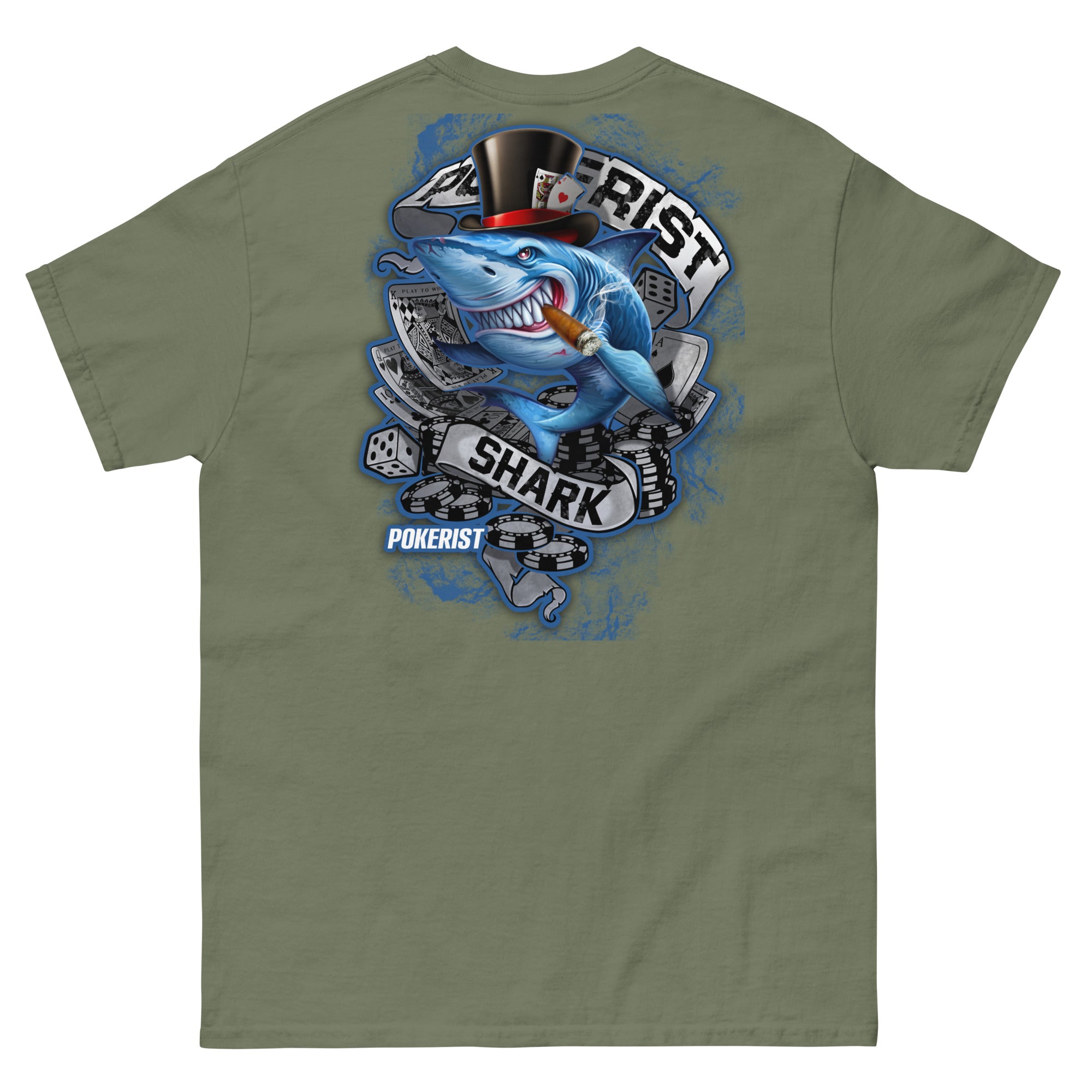 Pokerist Shark Back - Men's classic tee - Pokerist