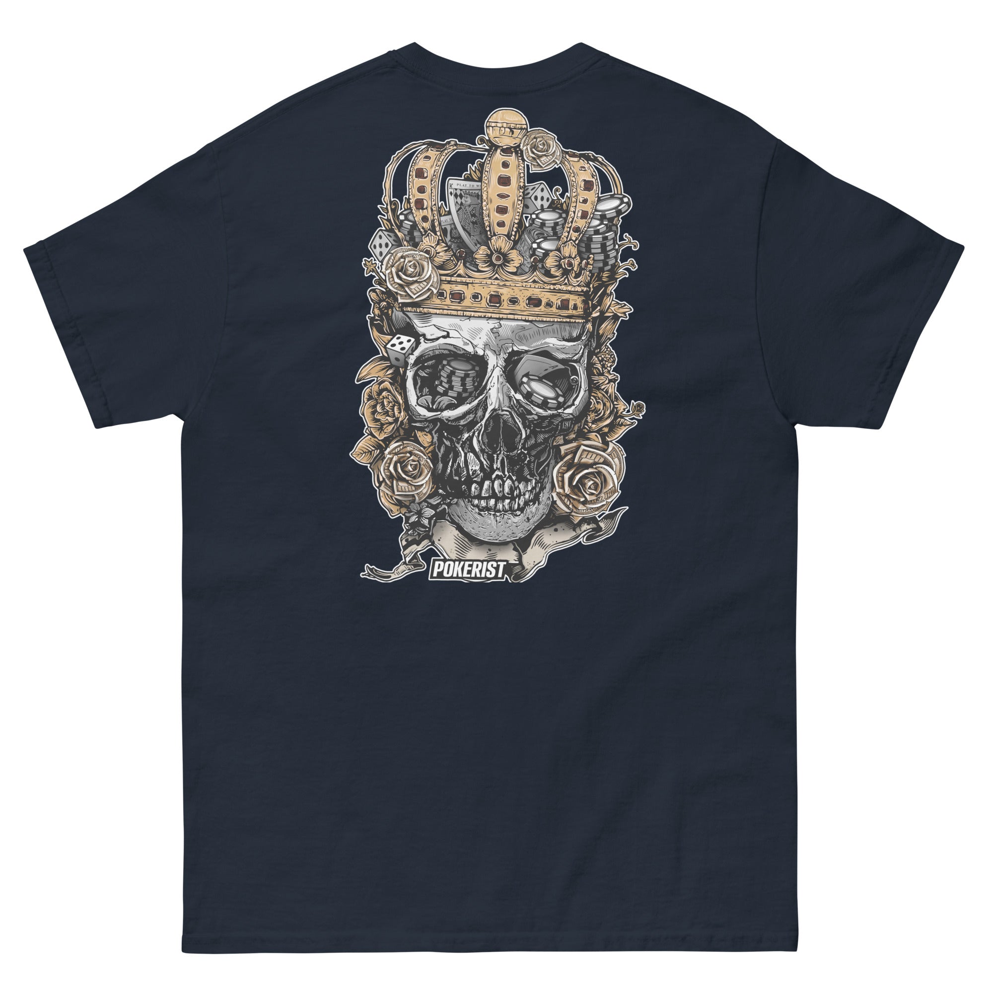 Skull Crown Back - Men's classic tee - Pokerist