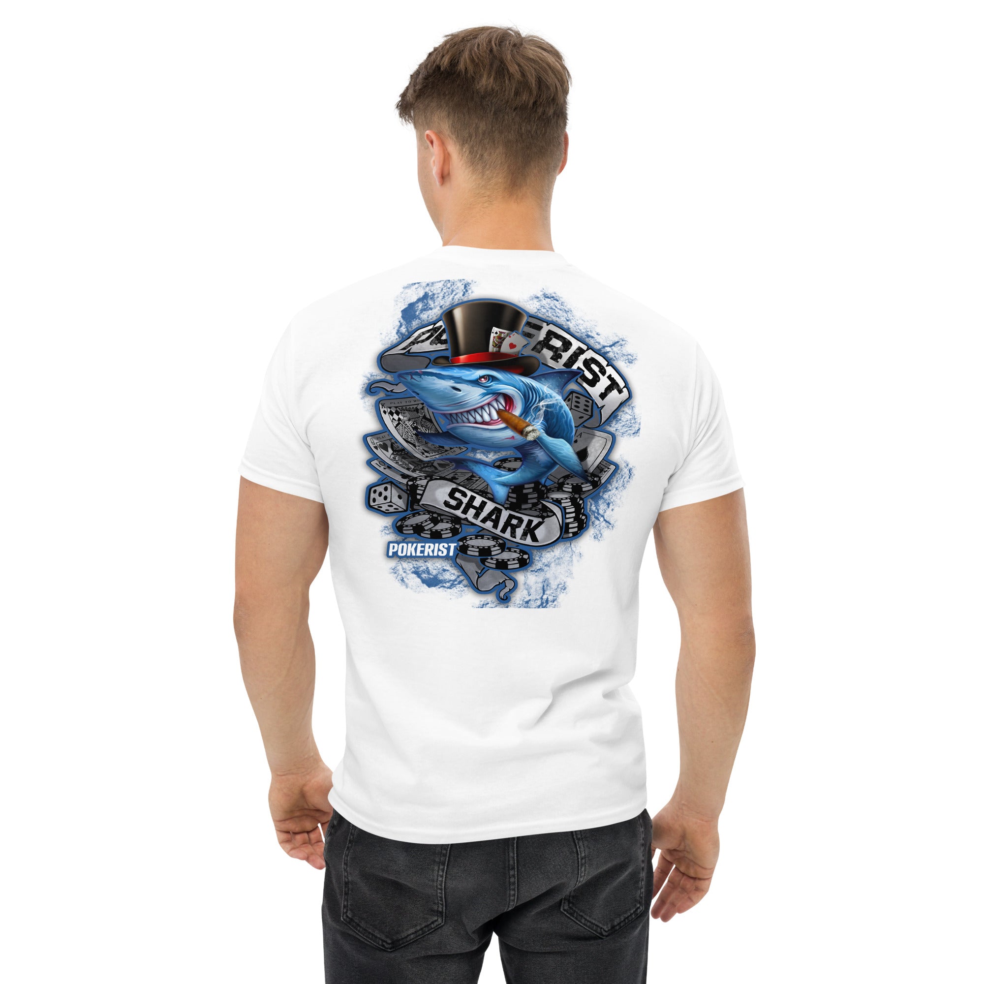 Pokerist Shark Back - Men's classic tee - Pokerist