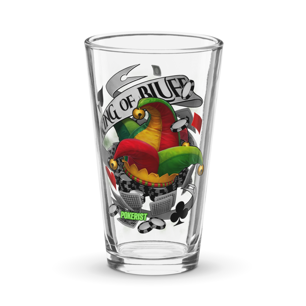 King of Bluff - Shaker pint glass