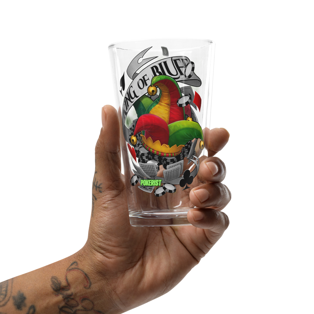 King of Bluff - Shaker pint glass