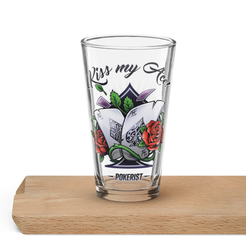 Kiss My Ace - Shaker pint glass - Pokerist