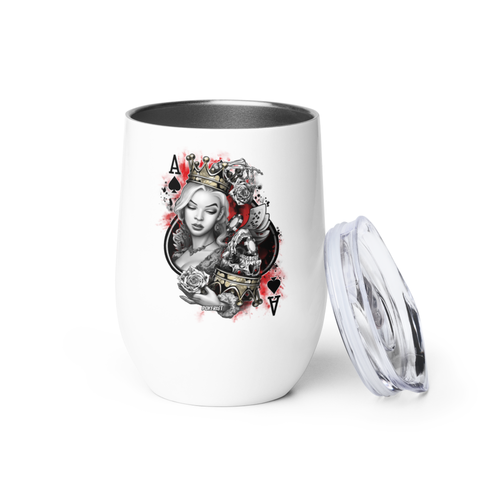 Ace Queen - Wine tumbler - Pokerist