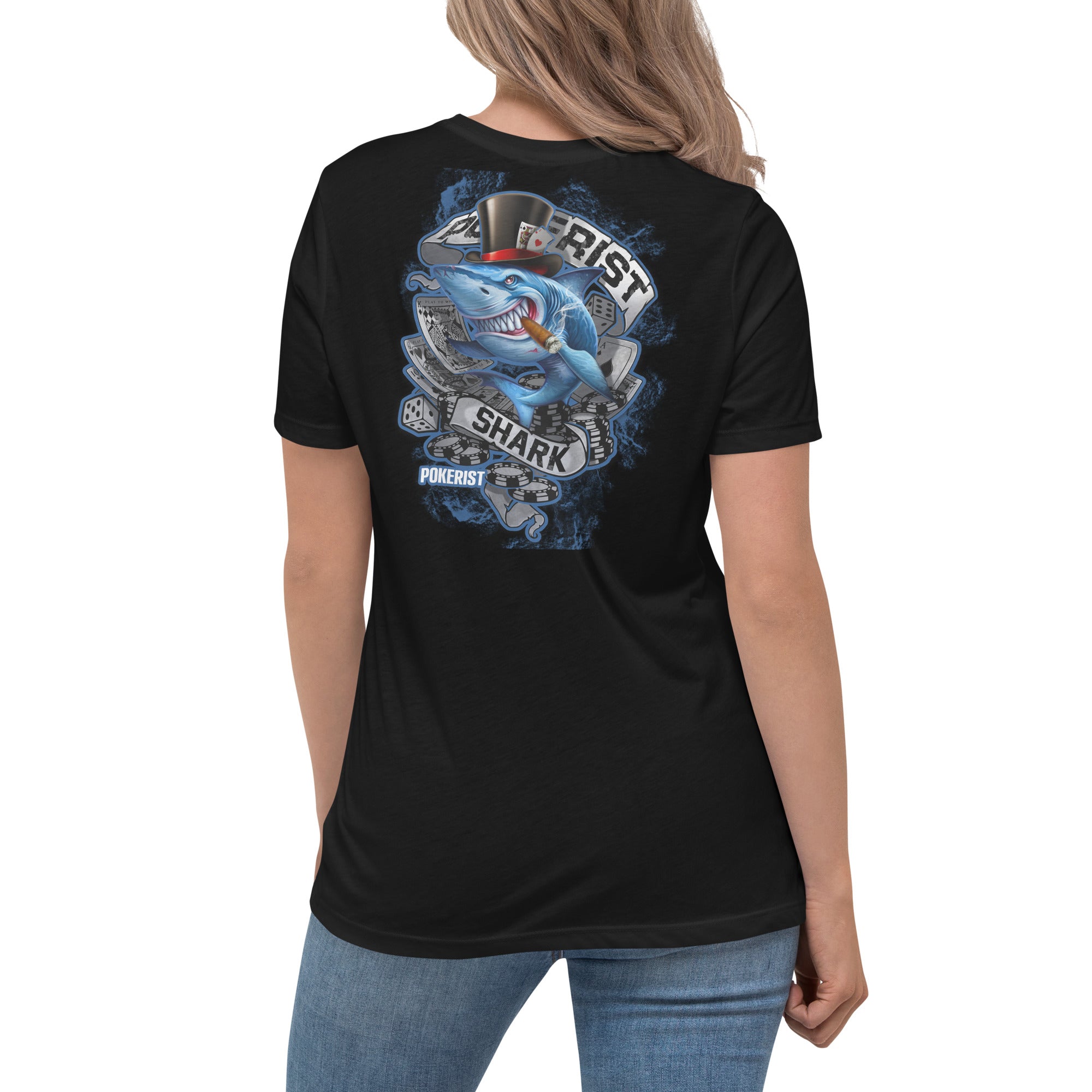 Pokerist Shark - Women's Relaxed T-Shirt - Pokerist