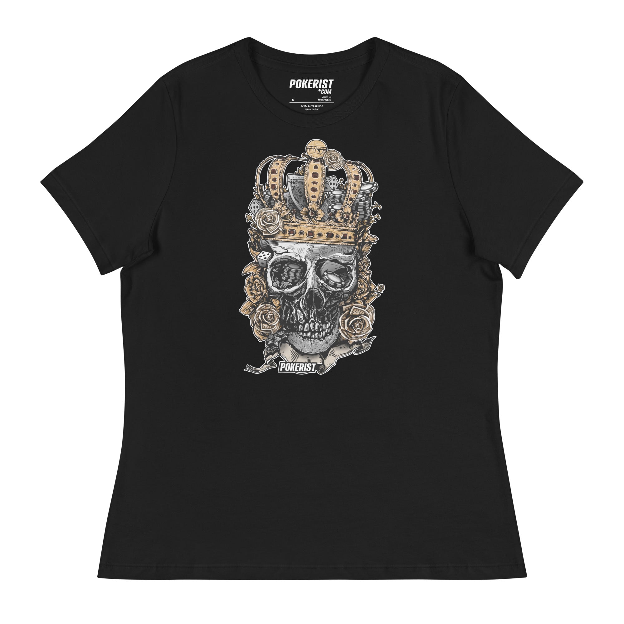 Skull Crown - Women's Relaxed T-Shirt - Pokerist