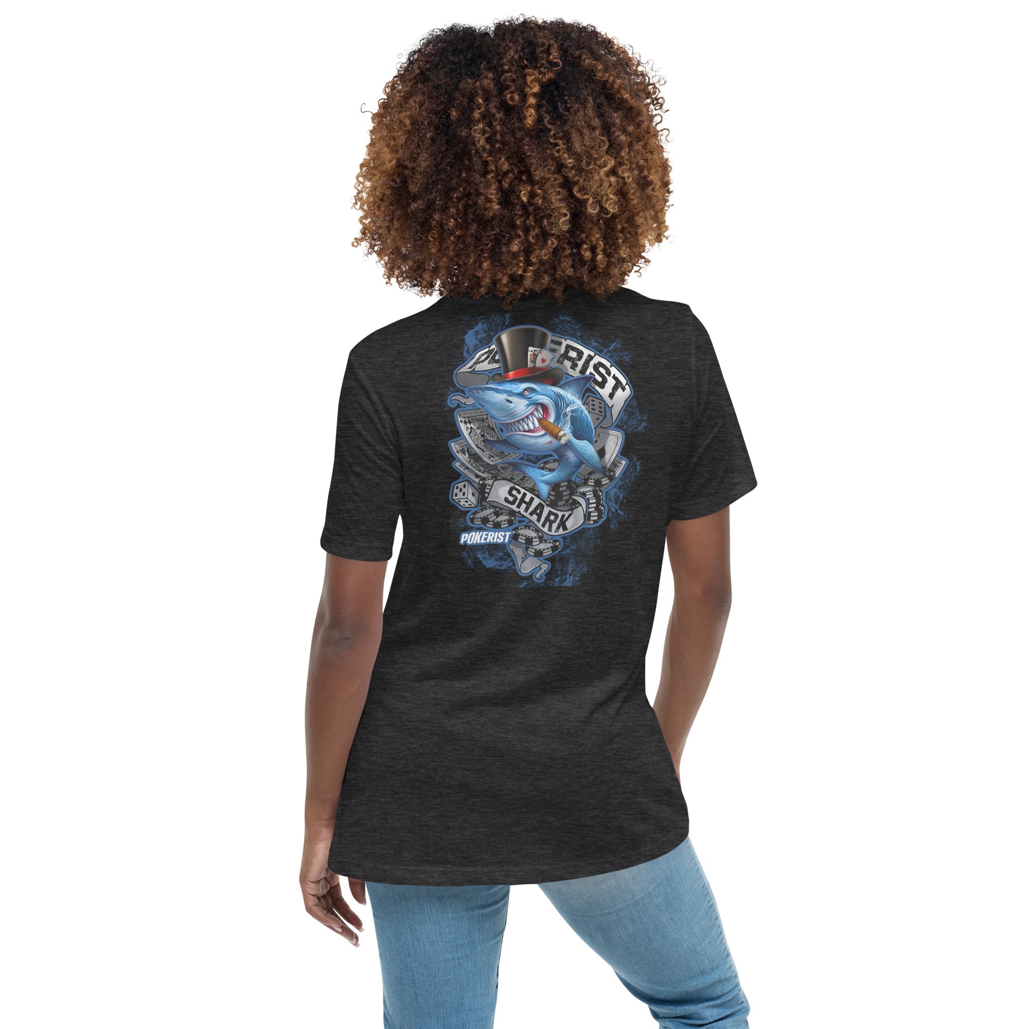 Pokerist Shark - Women's Relaxed T-Shirt - Pokerist