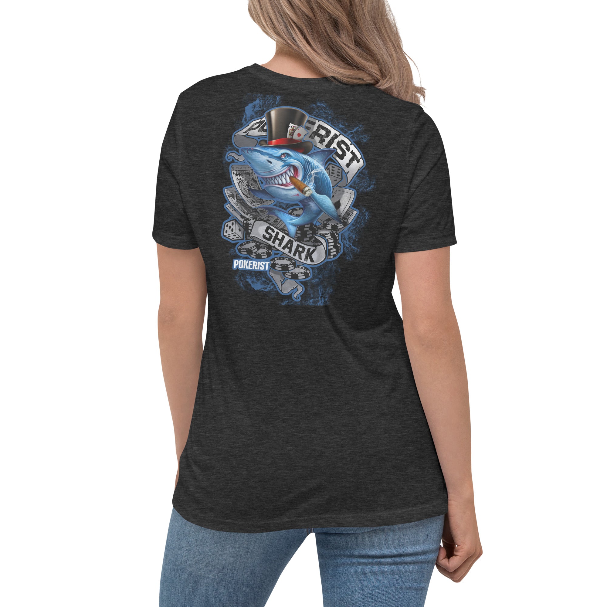 Pokerist Shark - Women's Relaxed T-Shirt - Pokerist