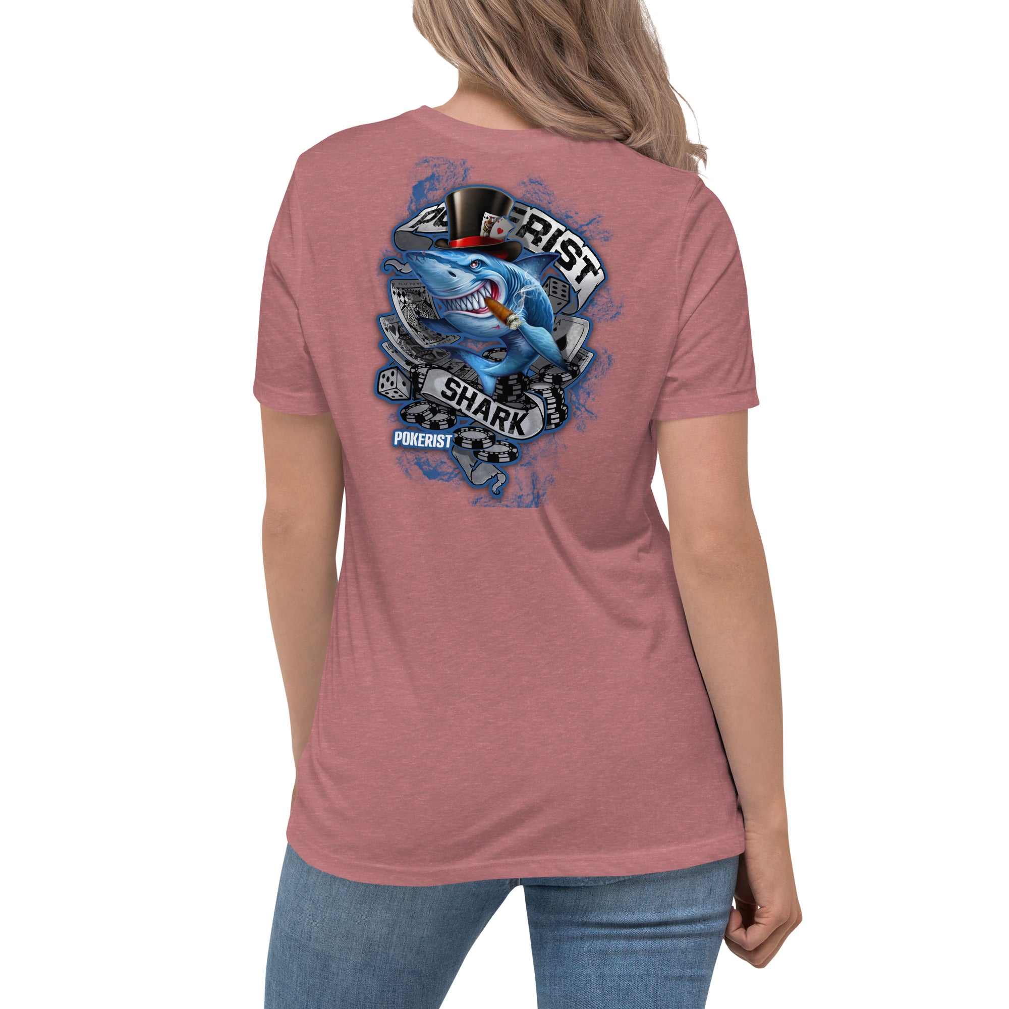 Pokerist Shark - Women's Relaxed T-Shirt - Pokerist