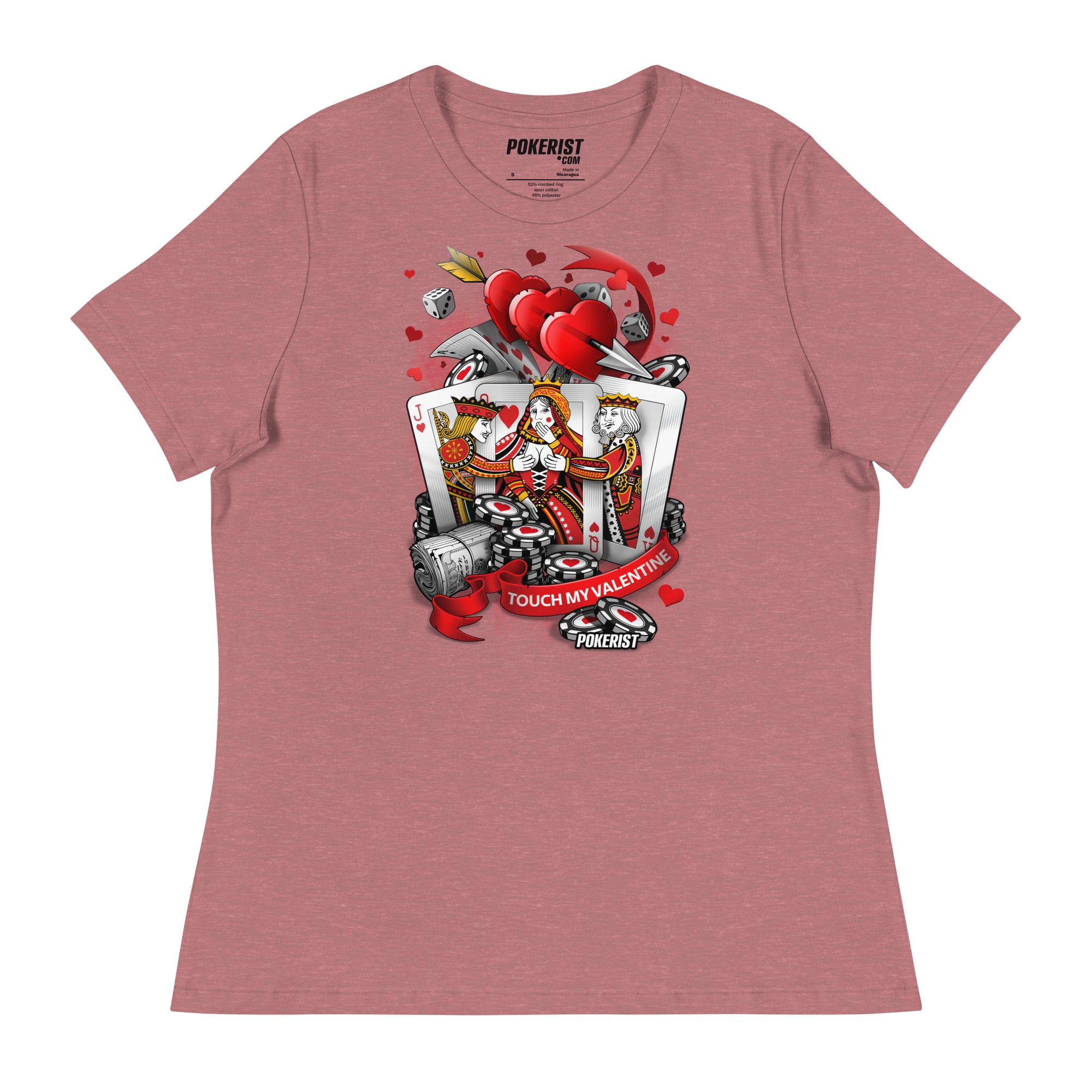 Touch My Valentine - Women's Relaxed T-Shirt - Pokerist