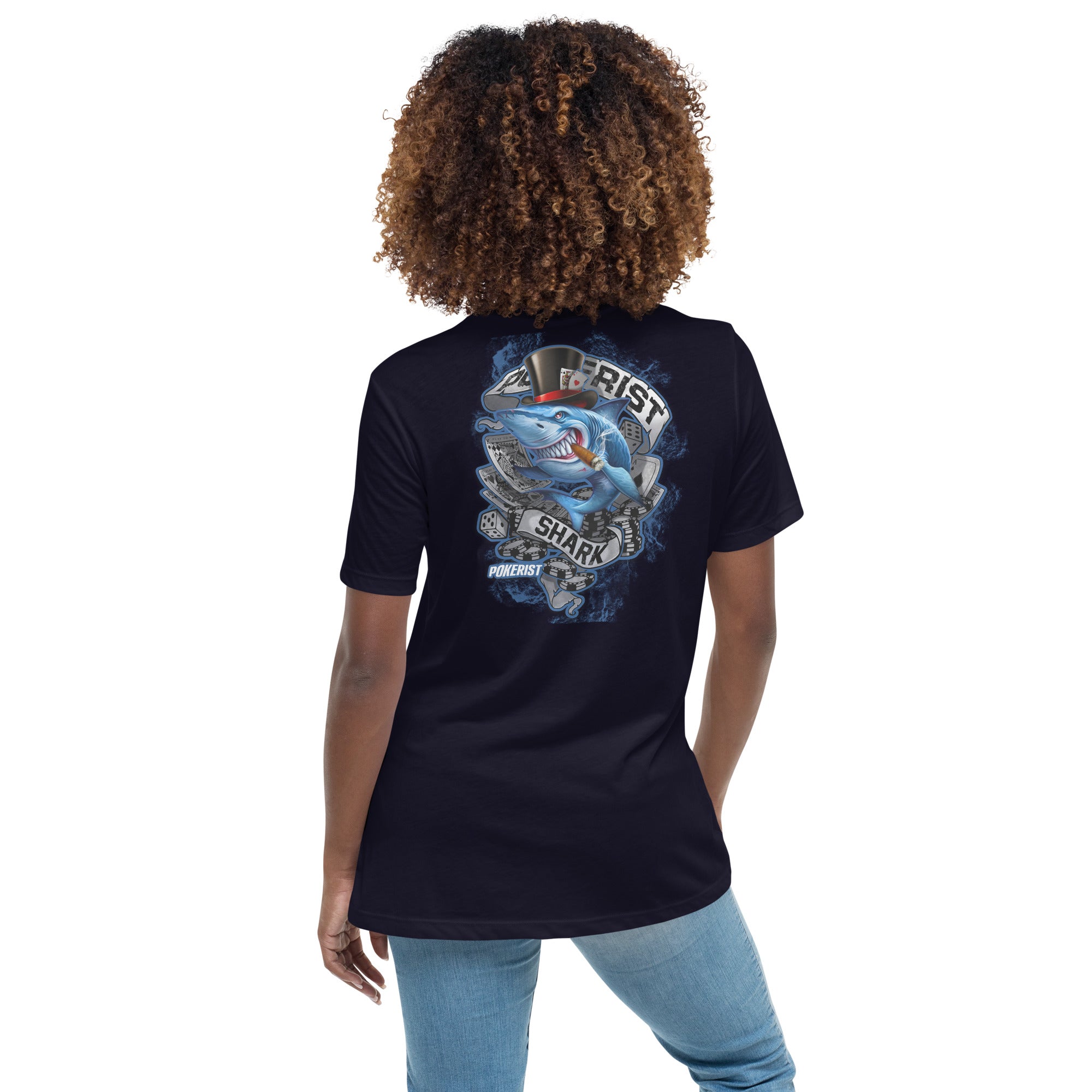 Pokerist Shark - Women's Relaxed T-Shirt - Pokerist