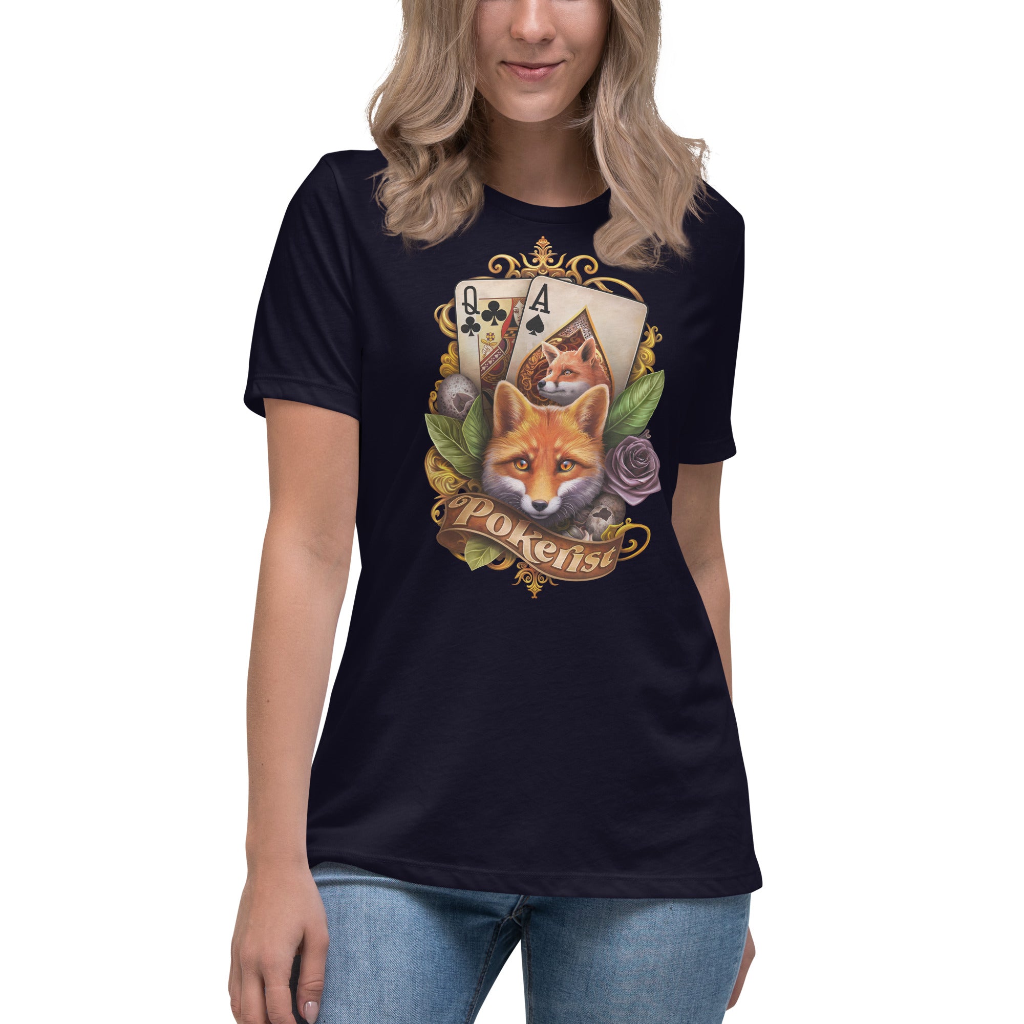 Paddy's Fox - Women's Relaxed T-Shirt - Pokerist