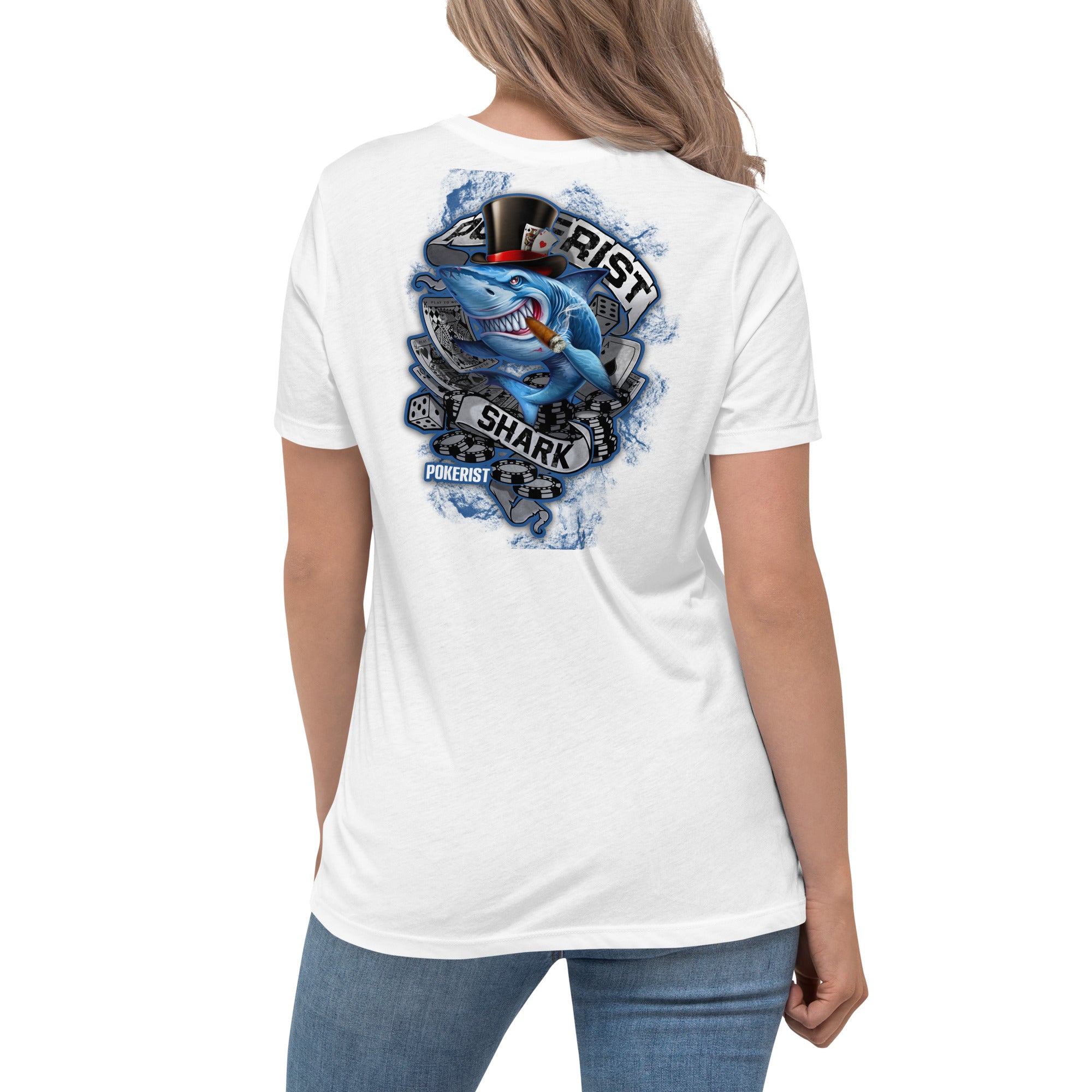 Pokerist Shark - Women's Relaxed T-Shirt - Pokerist