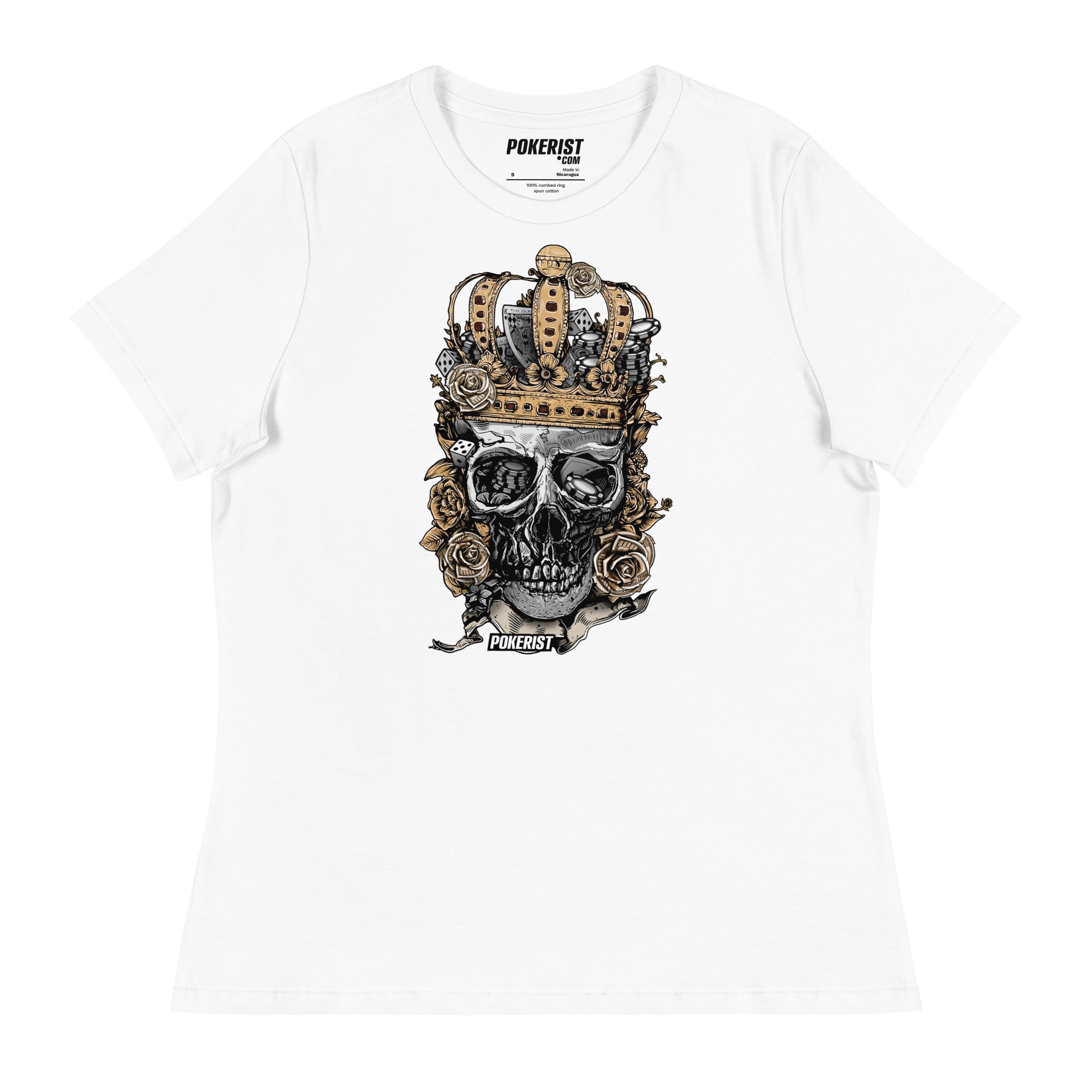 Skull Crown - Women's Relaxed T-Shirt - Pokerist