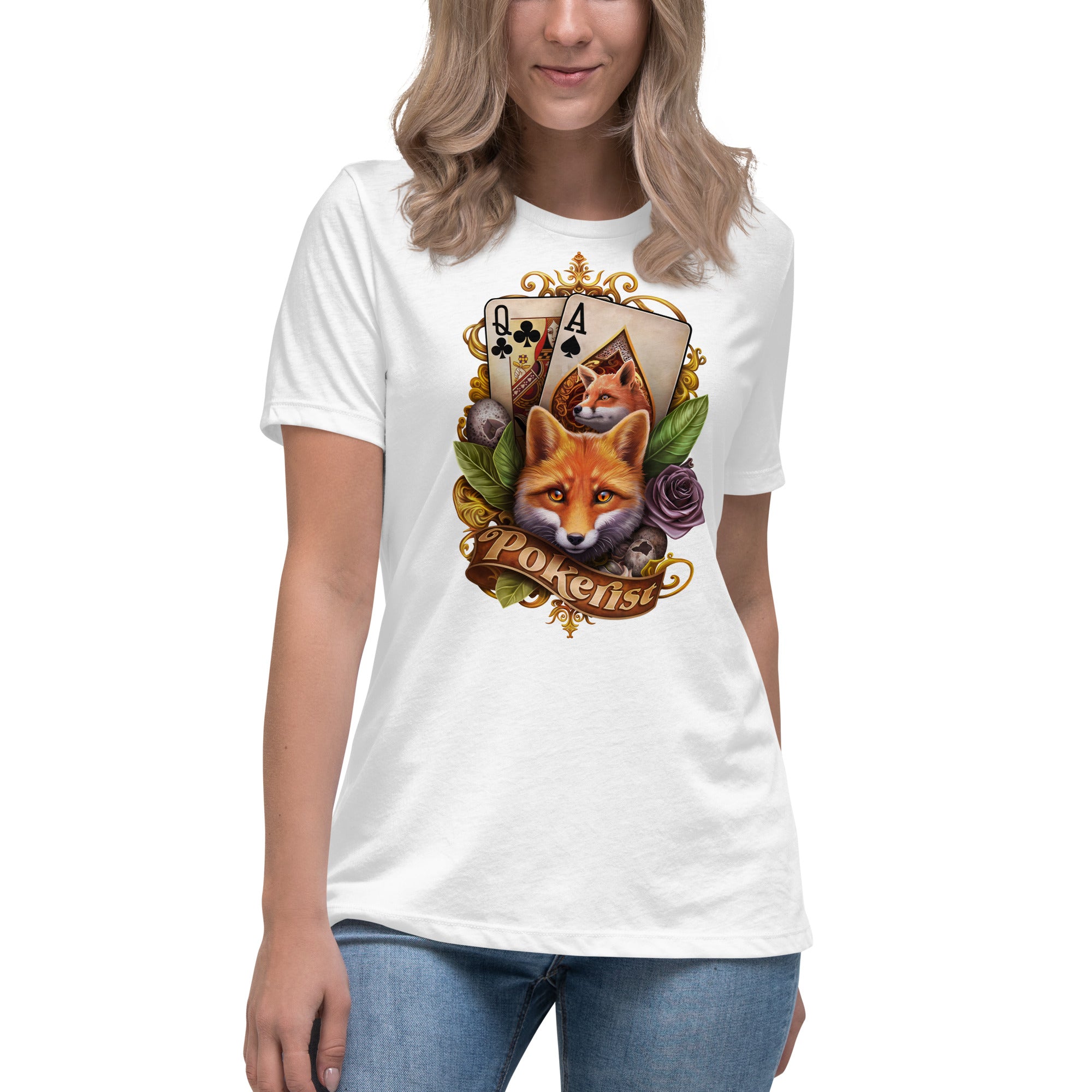 Paddy's Fox - Women's Relaxed T-Shirt - Pokerist