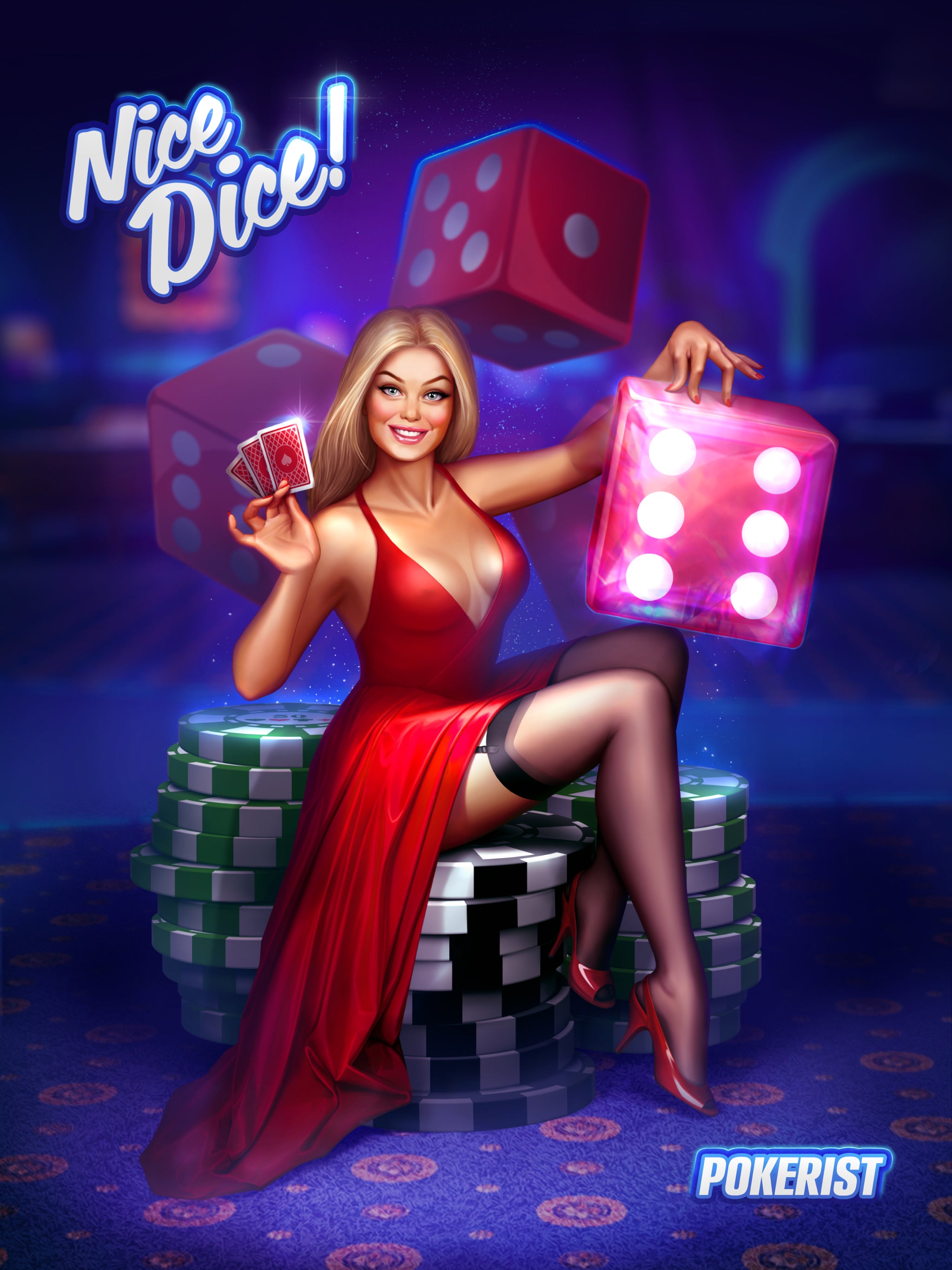 Nice Dice - Background, Digital Wallpaper